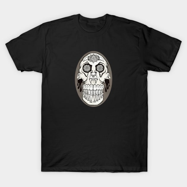 Skull Puke T-Shirt by ryancduboisart